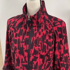 Zenergy by Chico’s Lightweight Black & Red Jacket Size 8